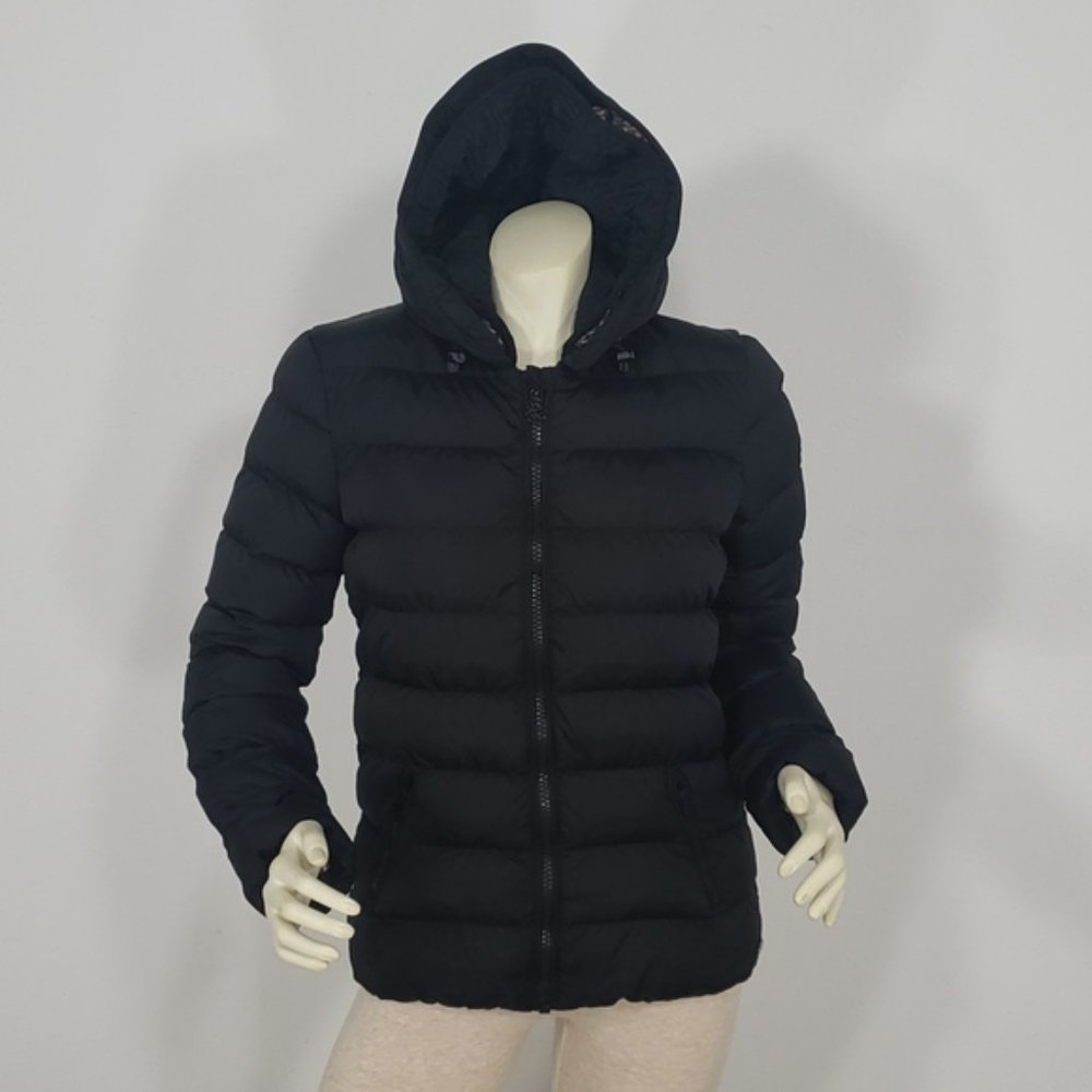 MAISON SCOTCH LA FEMME SELON MARIE BLACK DOUBE HOOD DOWN PUFFER JACKET 2